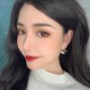 DIOR迪奥满钻桃心CD珍珠星星耳钉耳环