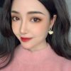 DIOR迪奥桃心JADIOR耳钉耳环