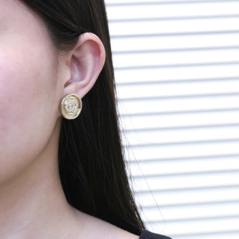 ☀️☑️ 香奈儿c1 圆形双c5字耳钉耳环 ☀️ - Image 7