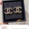 ☀️☑️ 香奈儿双c方格字母耳钉耳环