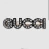 Gucci古驰满钻字母发夹发卡