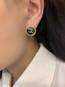 20CHANEL香奈儿双c耳钉耳环