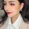 20CHANEL香奈儿双c珍珠耳钉耳环