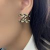 20CHANEL香奈儿双c珍珠耳钉耳环