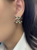 20CHANEL香奈儿双c珍珠耳钉耳环