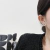 ☀️原单货 ☀️☑️ 香奈儿C1双c金色光面耳钉耳环 ☀️