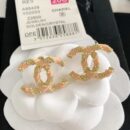 20CHANEL香奈儿双c珍珠耳钉耳环