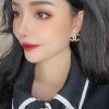 20CHANEL香奈儿双c珍珠耳钉耳环
