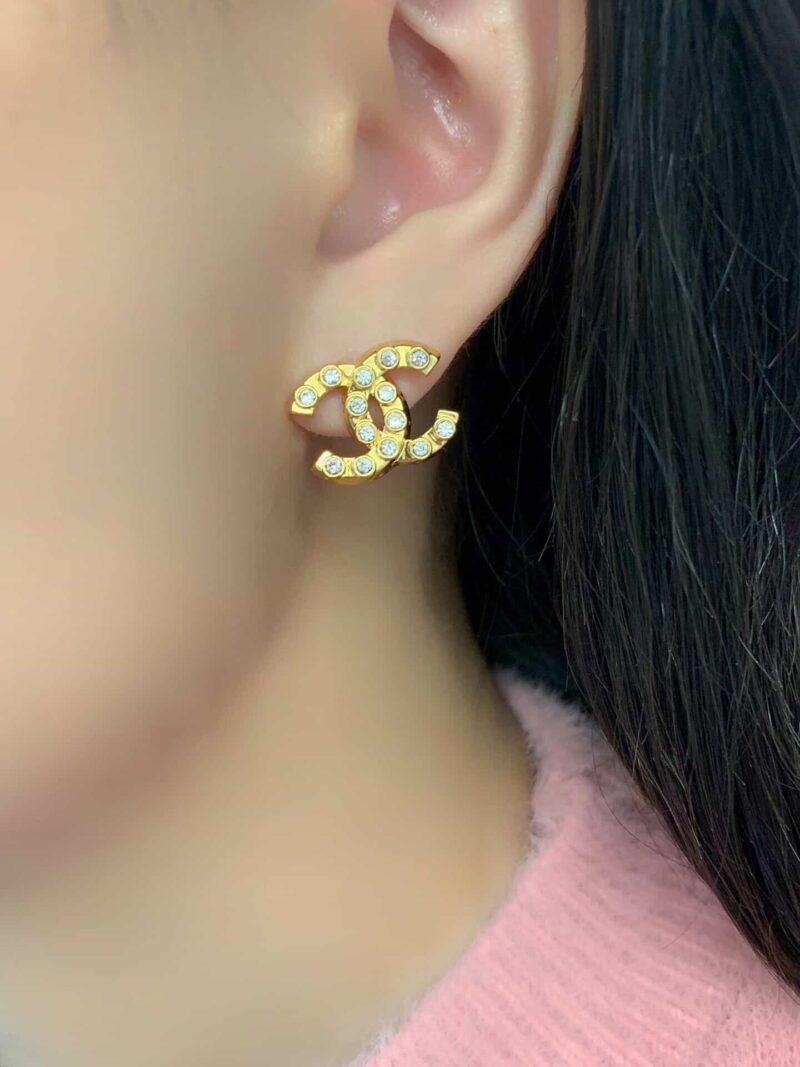 CHANEL香奈儿双c耳钉耳环 - Image 4