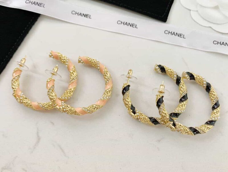20CHANEL香奈儿双c耳钉耳环