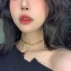 20CHANEL香奈儿双c金色项链