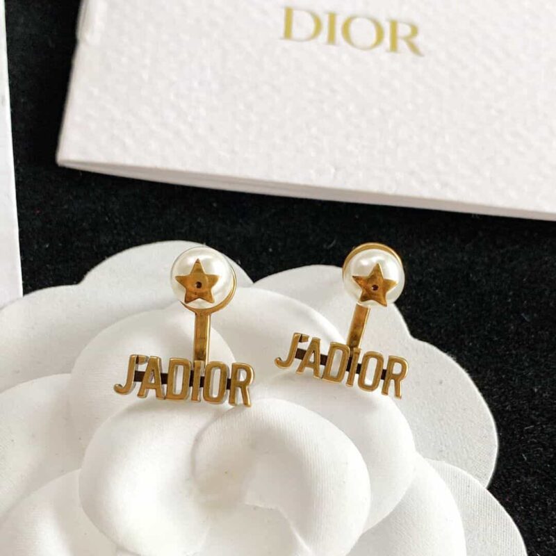 DIOR迪奥jadior珍珠星星耳钉耳环