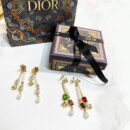 DIOR迪奥彩钻流苏耳钉耳环