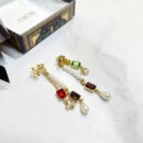 DIOR迪奥彩钻流苏耳钉耳环