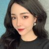 CHANEL香奈儿双c黑皮绳耳钉耳环
