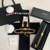 20CHANEL香奈儿双c金色项链手链耳钉耳环