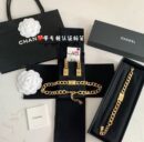 20CHANEL香奈儿双c金色项链手链耳钉耳环