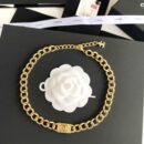 20CHANEL香奈儿双c金色项链手链耳钉耳环