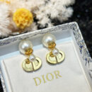 ☑️DIOR迪奥金色CD大小珍珠耳钉耳环