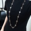 ☀️Van Cleef &Arpels 梵克雅宝四叶草彼得石20花项链毛衣链 ☀