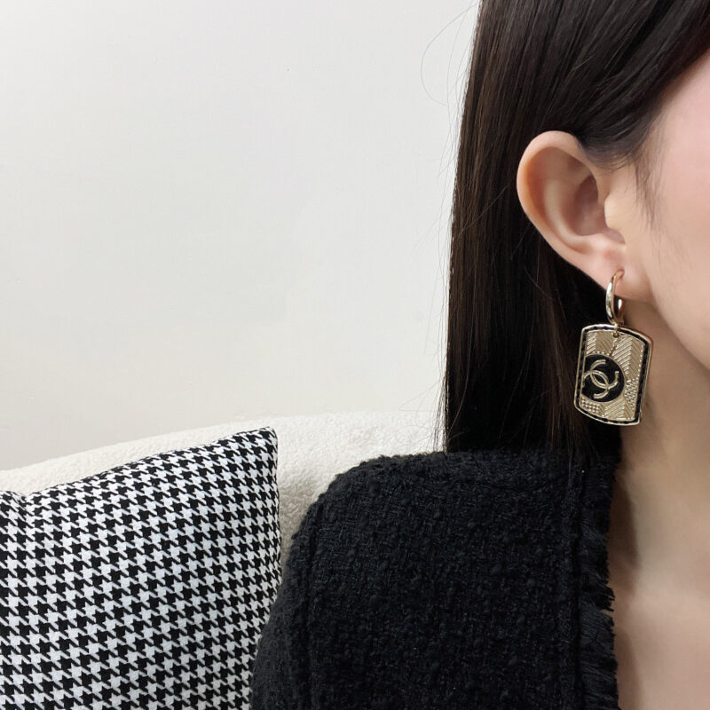☀️☑️ 香奈儿C2双c方牌耳钉耳环 ☀️ - Image 5