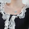 IMG_4041.jpg ☀Tiffany&Co.蒂芙尼LOVE字母蓝色爱心桃心项链
