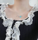 ☀Tiffany&Co.蒂芙尼LOVE字母蓝色爱心桃心项链
