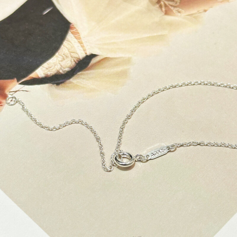 ☀Tiffany&Co.蒂芙尼LOVE字母蓝色爱心桃心项链 - Image 9