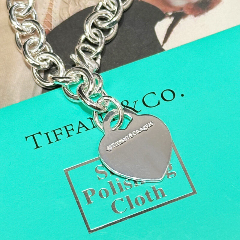 ☀Tiffany&Co.蒂芙尼LOVE系列红色爱心桃心项链 - Image 9