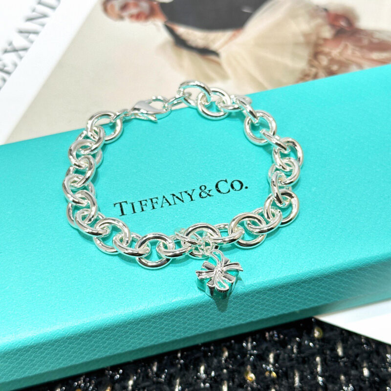 ☀Tiffany&Co.蒂芙尼LOVE系列蓝色礼物盒手链 - Image 4