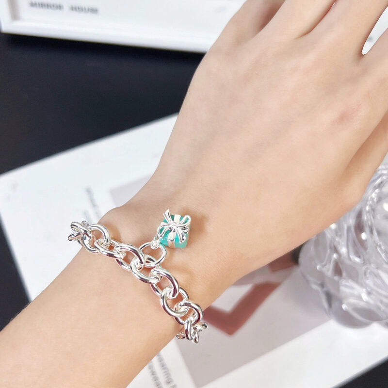 ☀Tiffany&Co.蒂芙尼LOVE系列蓝色礼物盒手链 - Image 7