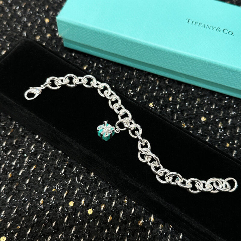 ☀Tiffany&Co.蒂芙尼LOVE系列蓝色礼物盒手链 - Image 8