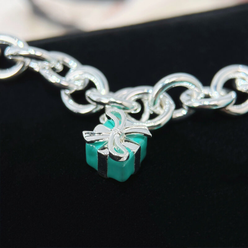 ☀Tiffany&Co.蒂芙尼LOVE系列蓝色礼物盒手链 - Image 10