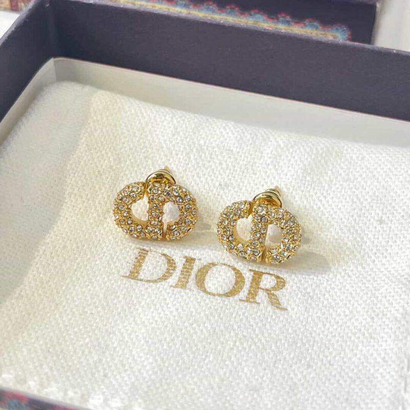 DIOR迪奥CD满钻耳钉耳环