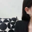 ☀️☑️ 香奈儿双c满钻字母五角星⭐星星耳夹耳钉耳环 ☀️