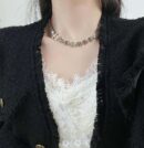 ☀️☑️ 香奈儿双C方钻字母项链 ☀️