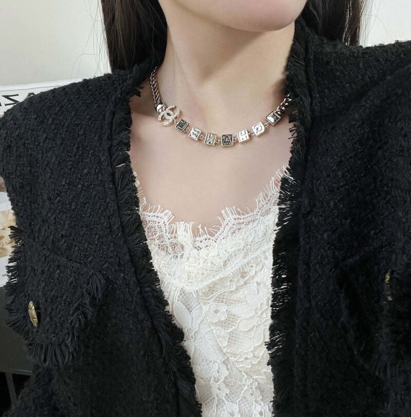 ☀️☑️ 香奈儿双C方钻字母项链 ☀️ - Image 6