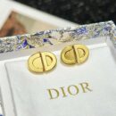 ☑️DIOR迪奥金色CD耳环耳钉