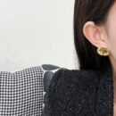 ☑️DIOR迪奥金色CD耳环耳钉