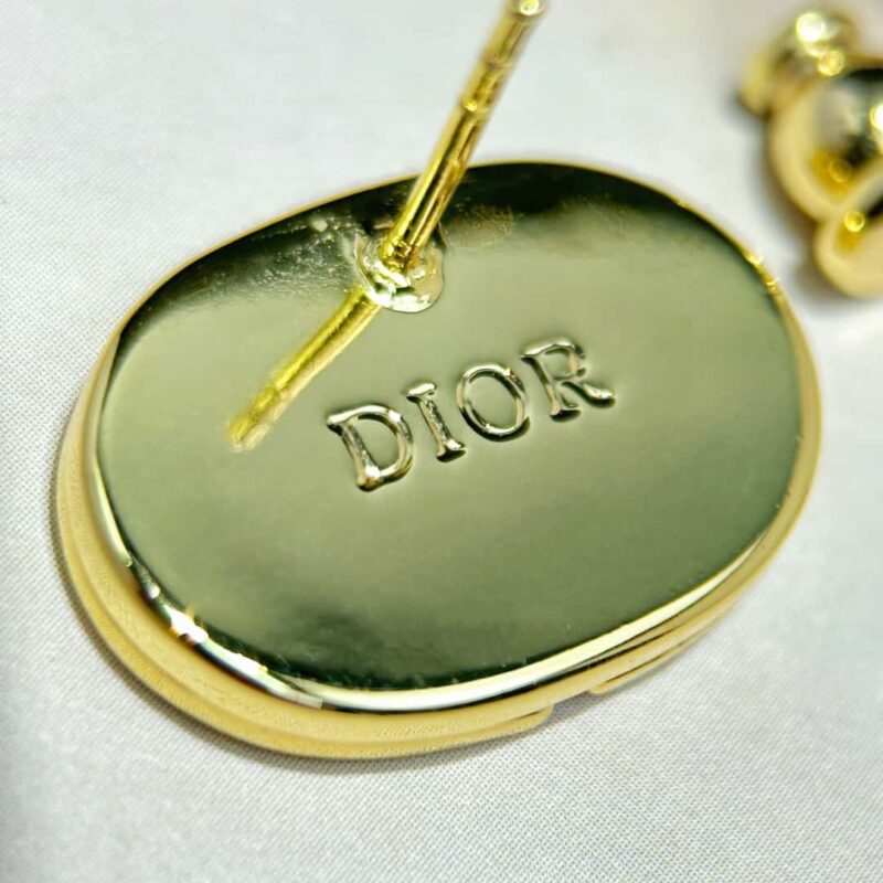 ☑️DIOR迪奥金色CD耳环耳钉 - Image 10