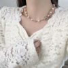 ☀️☑️ 香奈儿满钻双C星星⭐五角星珍珠项链 ☀️