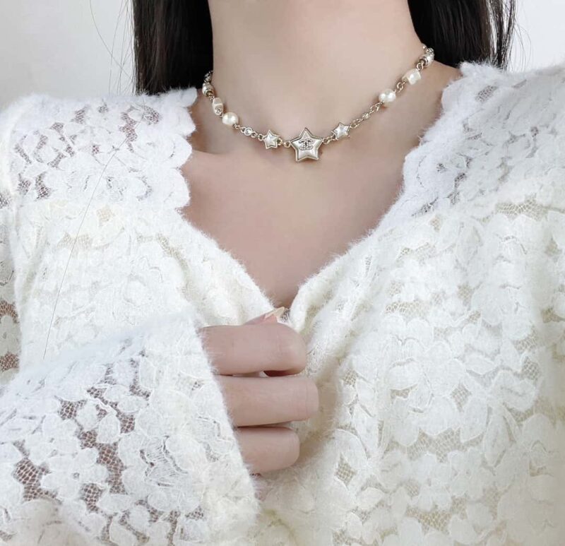 ☀️☑️ 香奈儿星星⭐五角星珍珠项链 ☀️ - Image 4