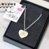 CHANEL香奈儿Jennie同款vintage中古桃心项链耳钉耳环
