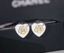 CHANEL香奈儿Jennie同款vintage中古桃心项链耳钉耳环