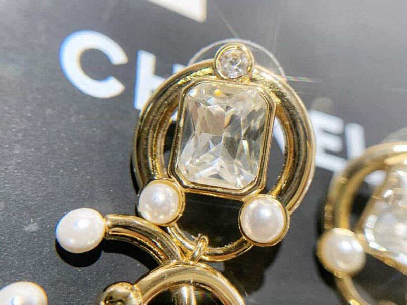 CHANEL香奈儿双c珍珠耳钉耳环 - Image 3