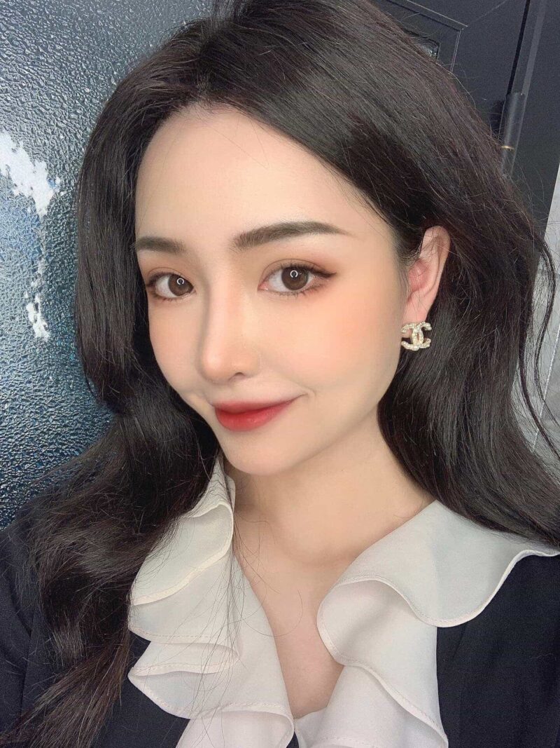 20CHANEL香奈儿双c珍珠耳钉耳环 - Image 2