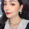 20CHANEL香奈儿双c珍珠耳钉耳环