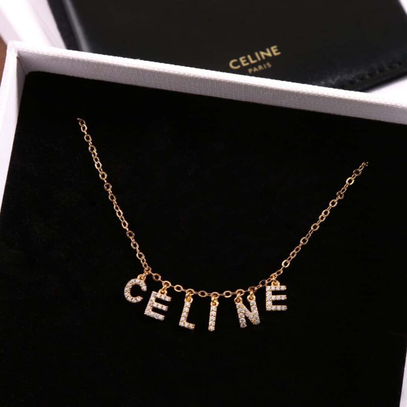 ☀️☑️ Celine瑟琳流苏满钻字母项链 ☀️ - Image 14