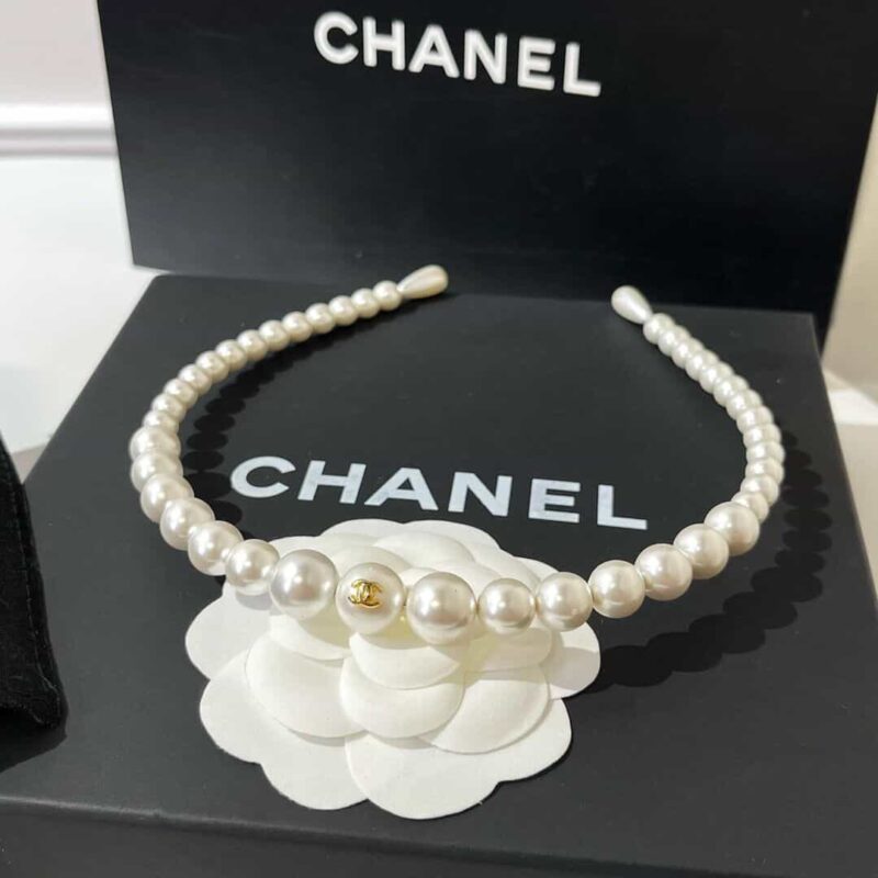 CHANEL香奈儿双c珍珠发箍