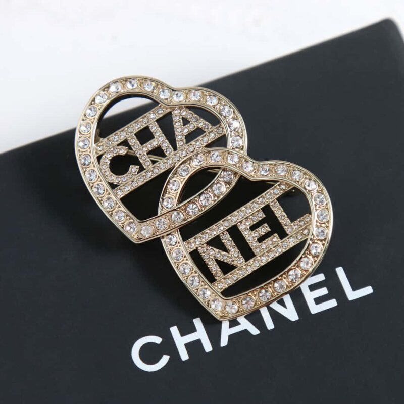 ☑️CHANEL香奈儿双爱心桃心胸针 - Image 4
